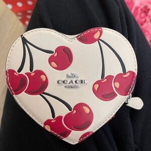 Coach cherry coin purse